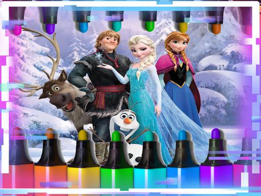 Anna Frozen Coloring Book - Play Free Game Online at MixFreeGames.com