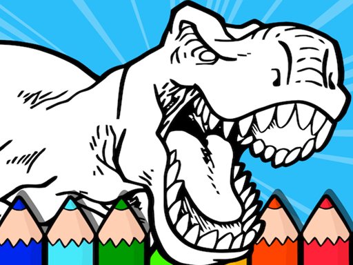 Coloring Dinos For Kids - Play Free Game Online at MixFreeGames.com