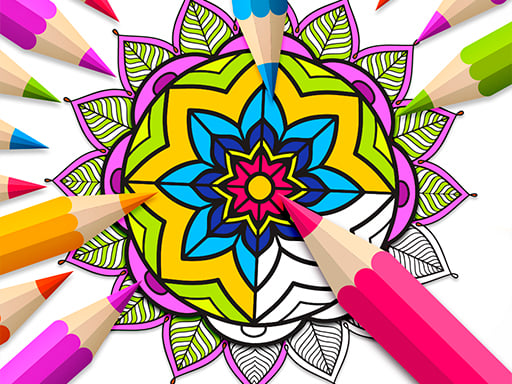 Mandala Coloring Book - Play Free Game Online at MixFreeGames.com