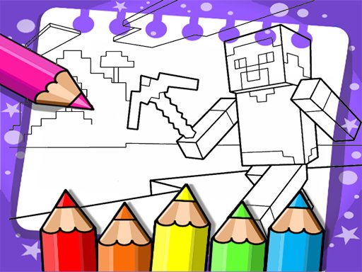 Minecraft Coloring Book - Play Free Game Online at MixFreeGames.com