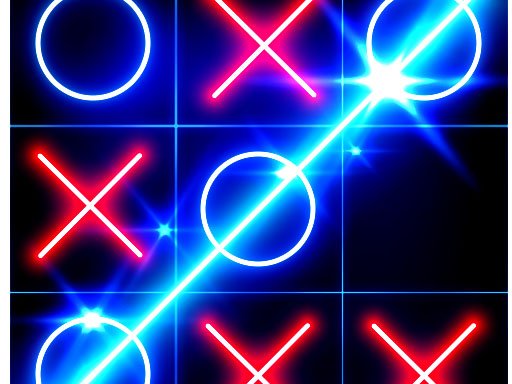 Tic Tac Toe glow - Free Puzzle Game - Play Free Game 